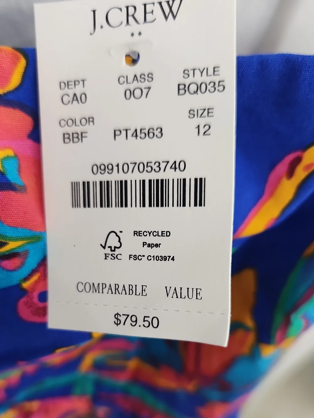 J. Crew Multi Top NWT